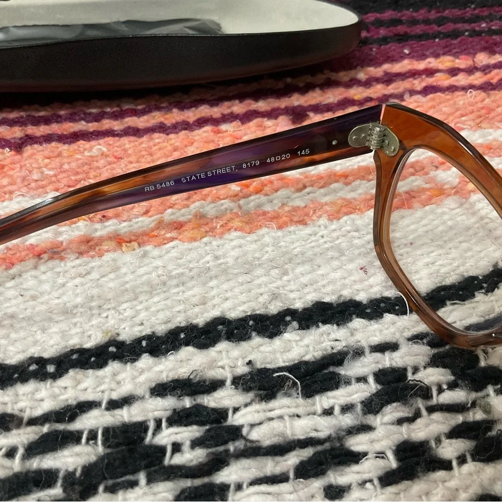Ray Ban State Street Striped Violet Havana Frames Shades Glasses
